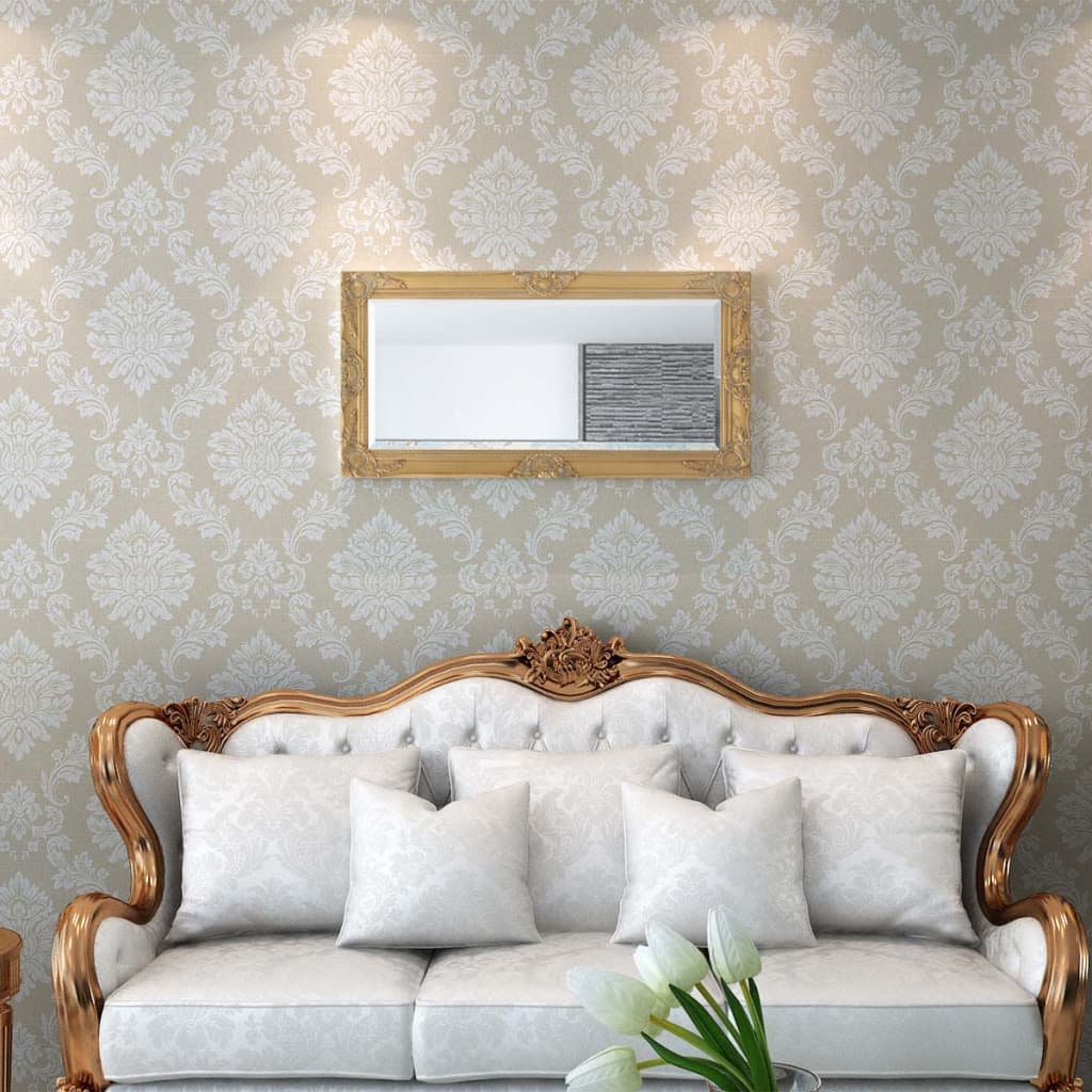 Miroir mural vidaxl baroque 100 x 50 cm d'or