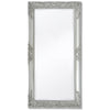 Miroir mural vidaxl baroque 100 x 50 cm argent