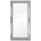 Miroir mural vidaxl baroque 100 x 50 cm argent