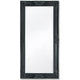 Miroir mural vidaxl baroque 100 x 50 cm noir