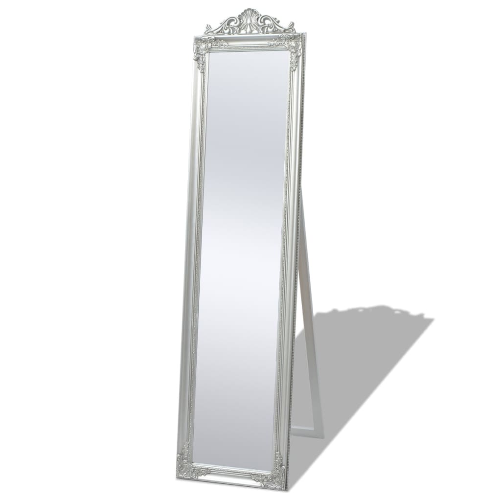 Vidaxl Miroir détaché baroque 160x40cm argent