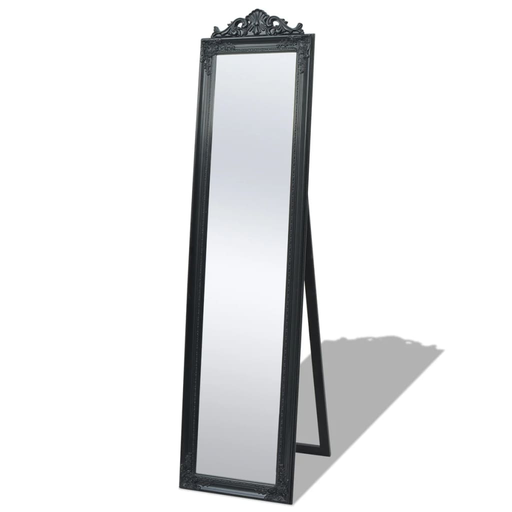 Vidaxl Miroir détaché Style baroque 160x40cm noir