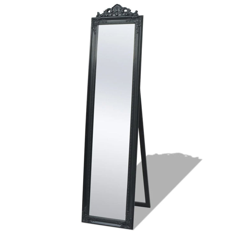 Vidaxl Miroir détaché Style baroque 160x40cm noir