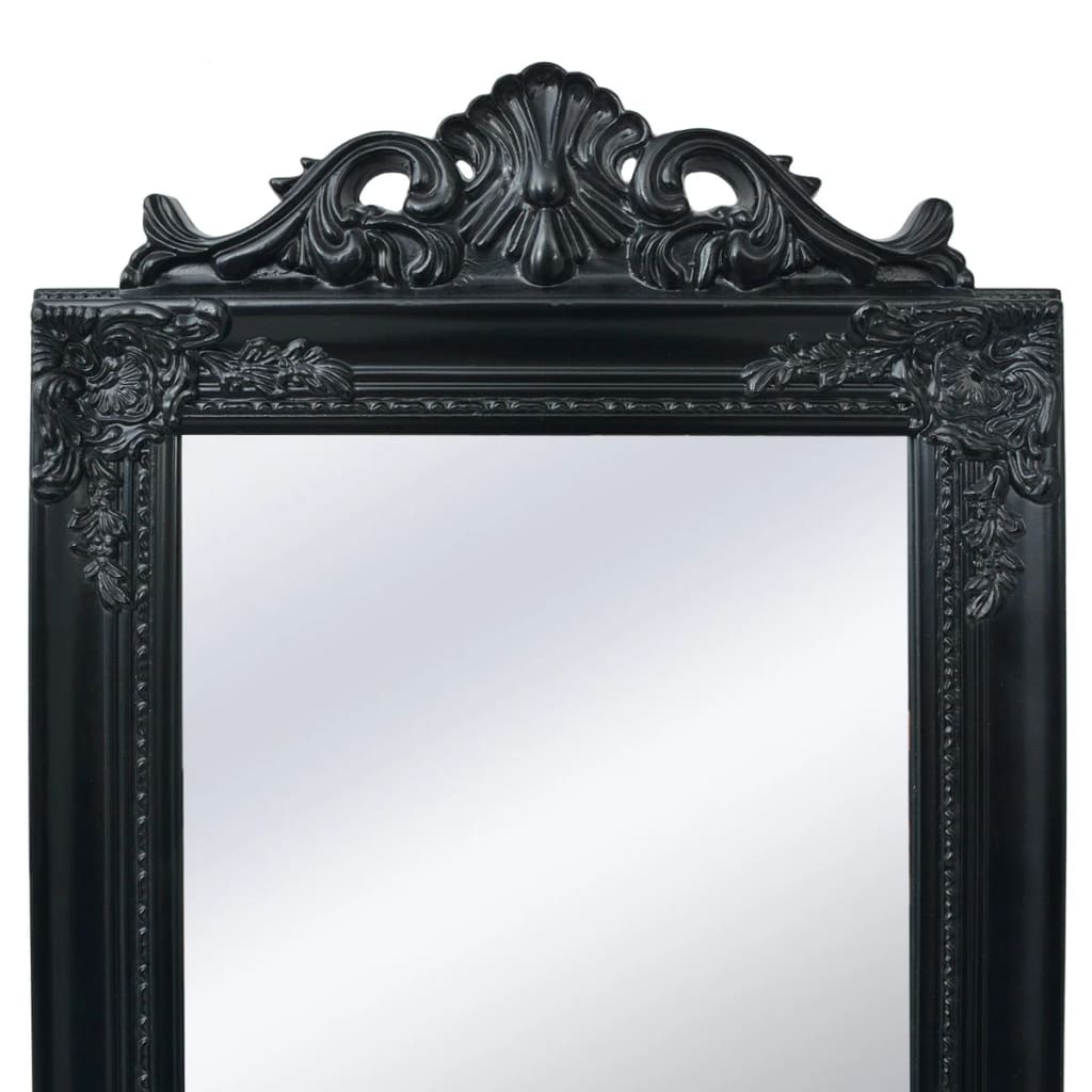 Vidaxl Miroir détaché Style baroque 160x40cm noir