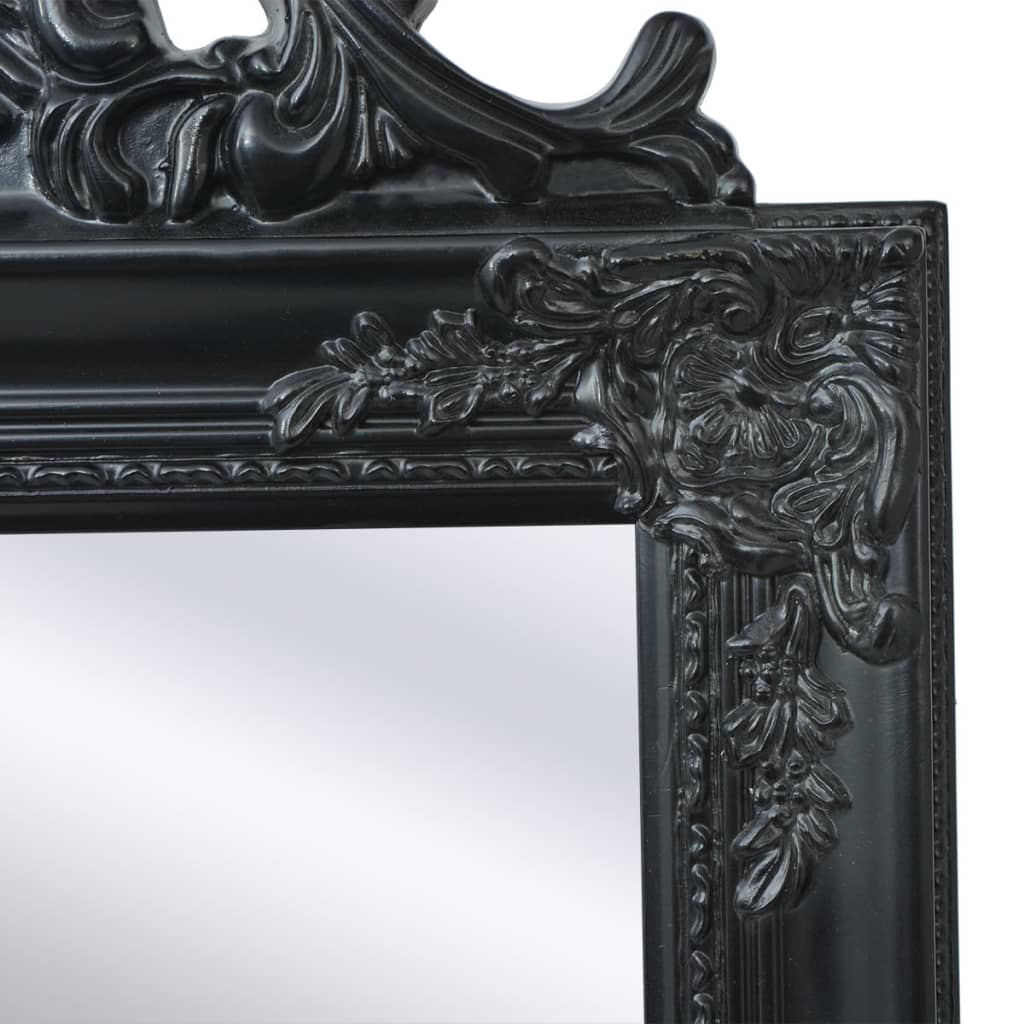 Vidaxl Miroir détaché Style baroque 160x40cm noir