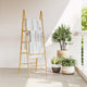 Échelle de serviette double vidaxl avec 5 étapes de bambou 50x160 cm