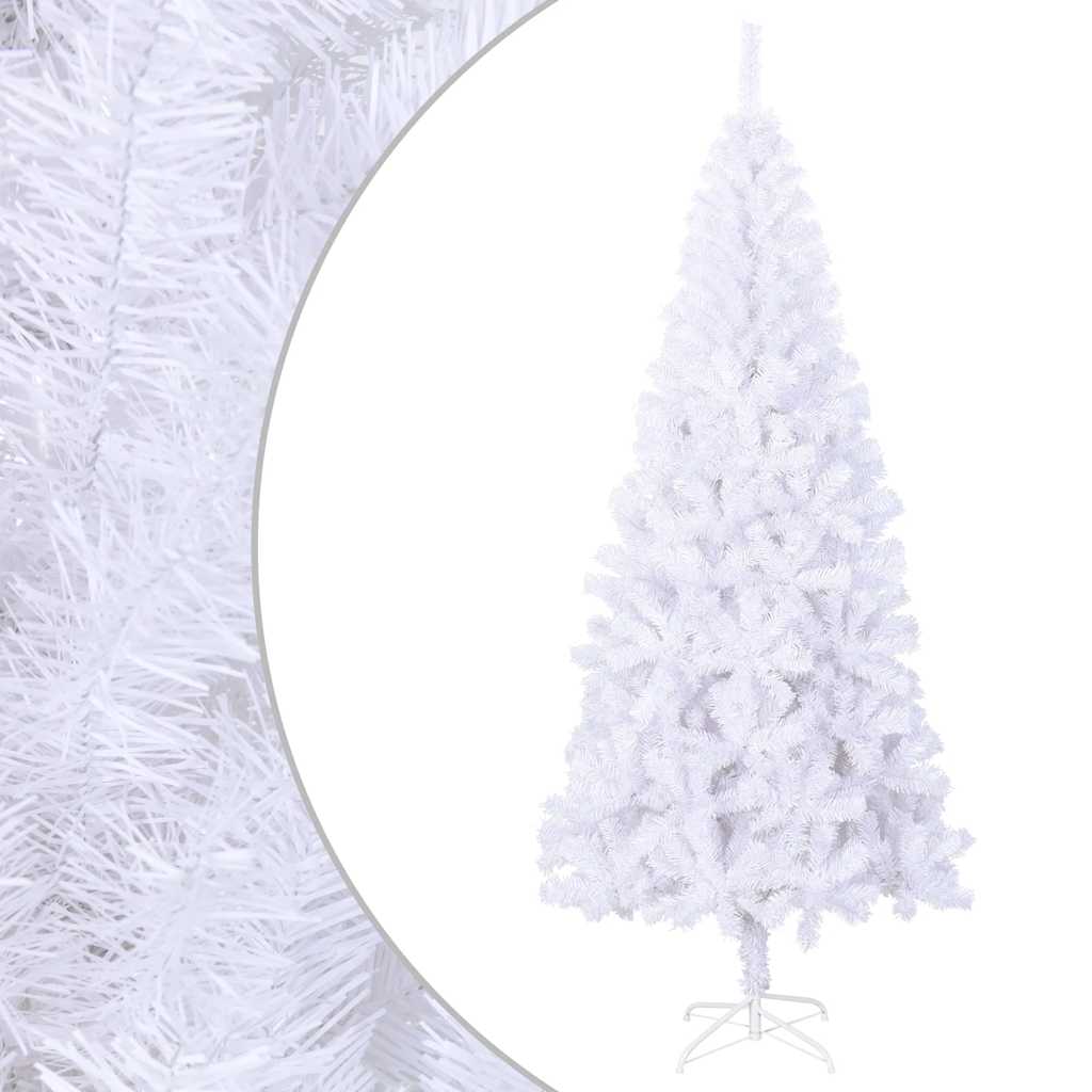 Vidaxl kunstkerstboom blanc l 240 cm