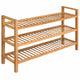 Rack de chaussures Vidaxl avec 3 étagères 100x27x60 cm en chêne solide