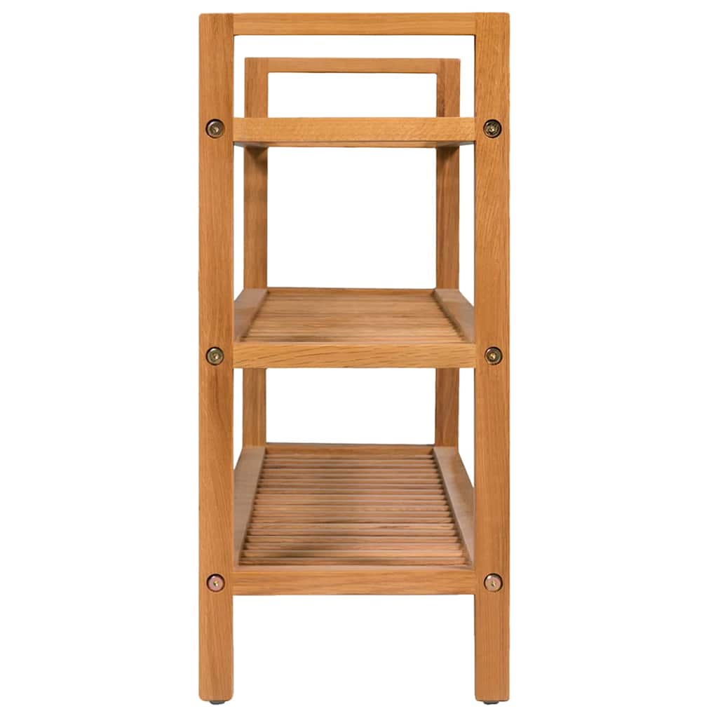 Rack de chaussures Vidaxl avec 3 étagères 100x27x60 cm en chêne solide