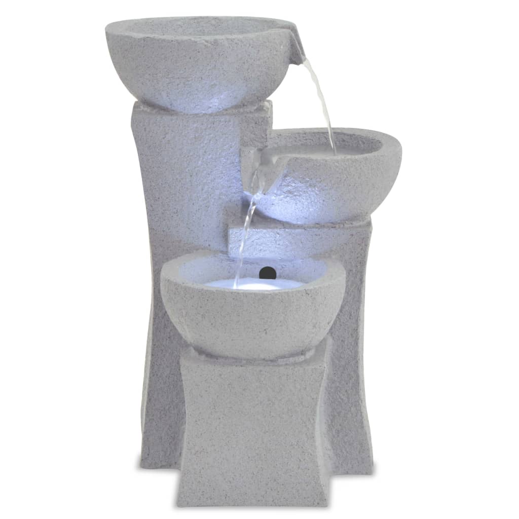 Vidaxl Fountaine intérieure avec éclairage LED polyrésine
