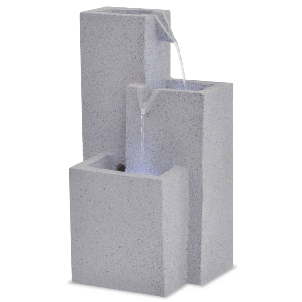 Vidaxl Fountaine intérieure avec éclairage LED polyrésine