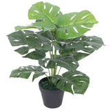 Vidaxl Plante artificielle avec Monstera Pot Monstera Green - afbeelding 1
