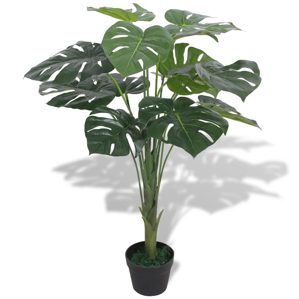 Vidaxl Kunst Monstera Plant avec un pot à 70 cm vert