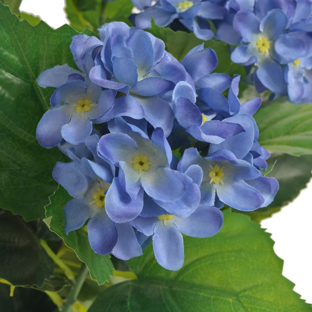 Vidaxl Art Hortensia Plant avec pot 60 cm bleu
