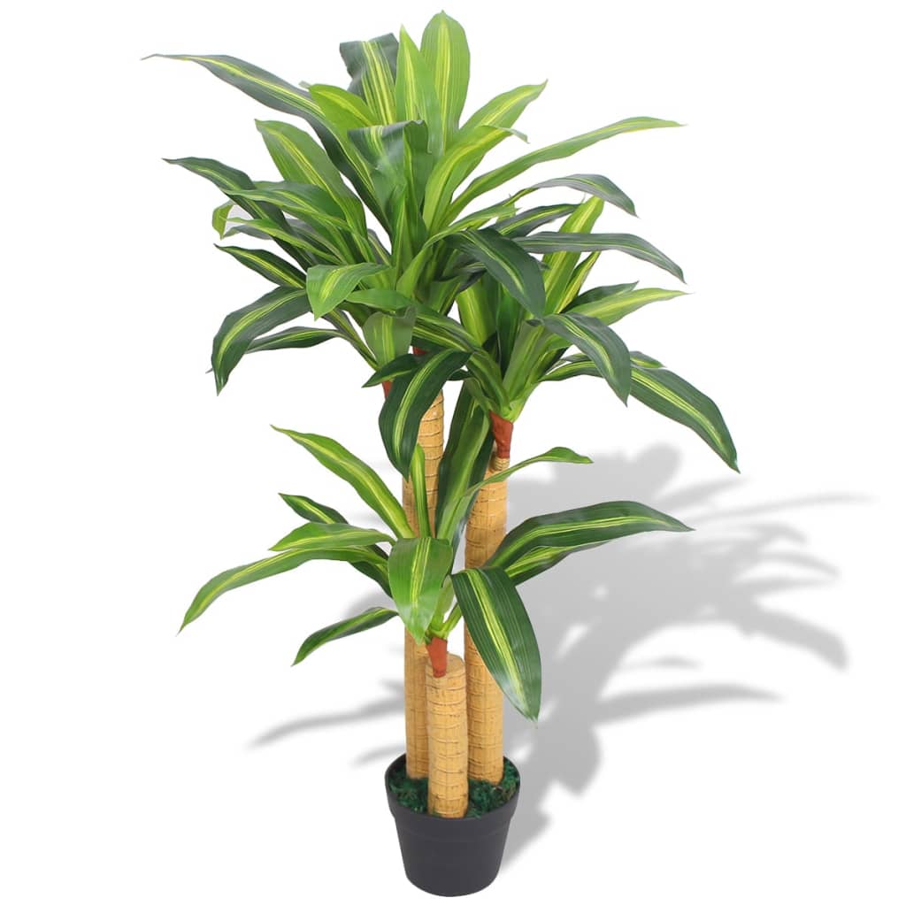 Vidaxl Art Dracena Plant avec pot 100 cm vert