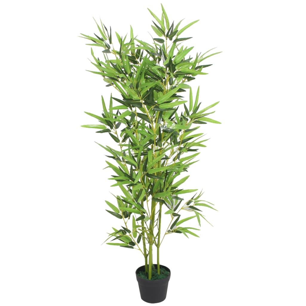 Vidaxl Plant artificiel avec du pot de bambou 120 cm vert