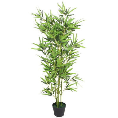 Vidaxl Plant artificiel avec du pot de bambou 120 cm vert