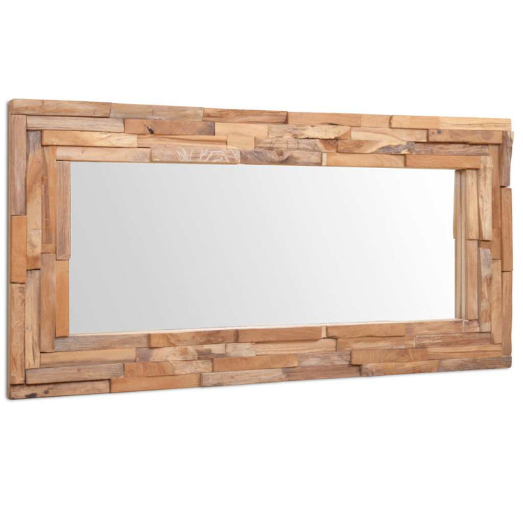 Vidaxl Decorative Mirror Rectangular 120x60 cm Bois de teck