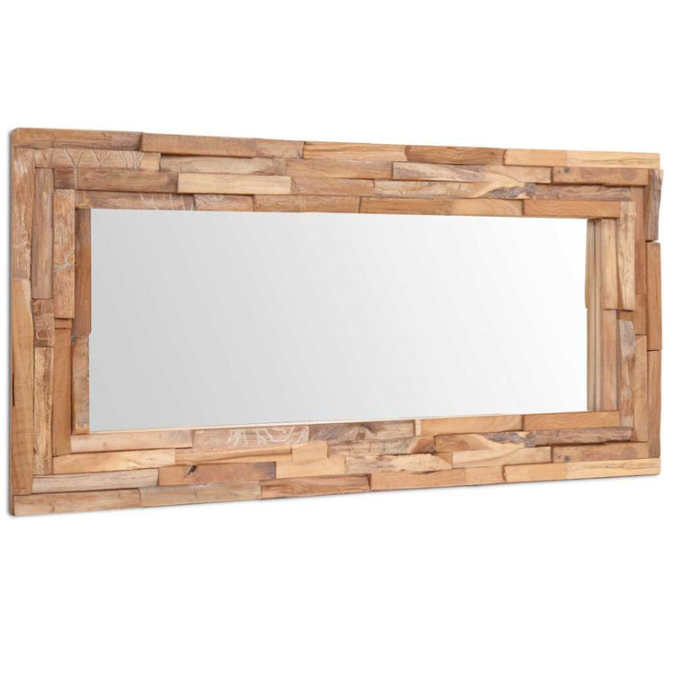 Vidaxl Decorative Mirror Rectangular 120x60 cm Bois de teck