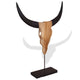Vidaxx statue taureau 66x15x88 cm teck