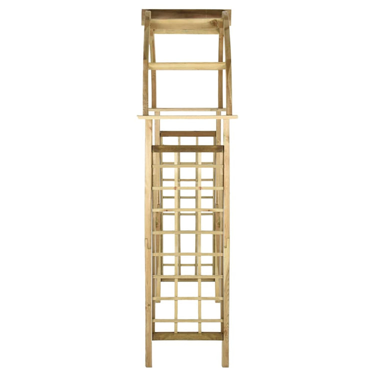 Vidaxl jardin arc imprégné de pin imprégné vert