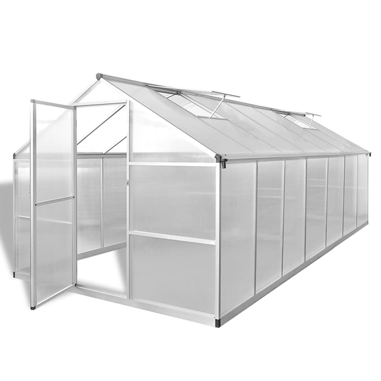 Vidaxl tuinkas 10,53 m² aluminium renforcé