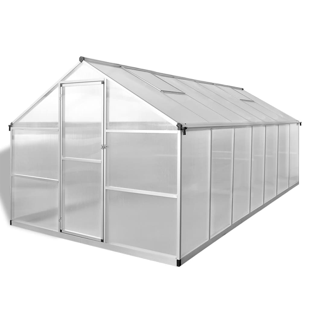 Vidaxl tuinkas 10,53 m² aluminium renforcé