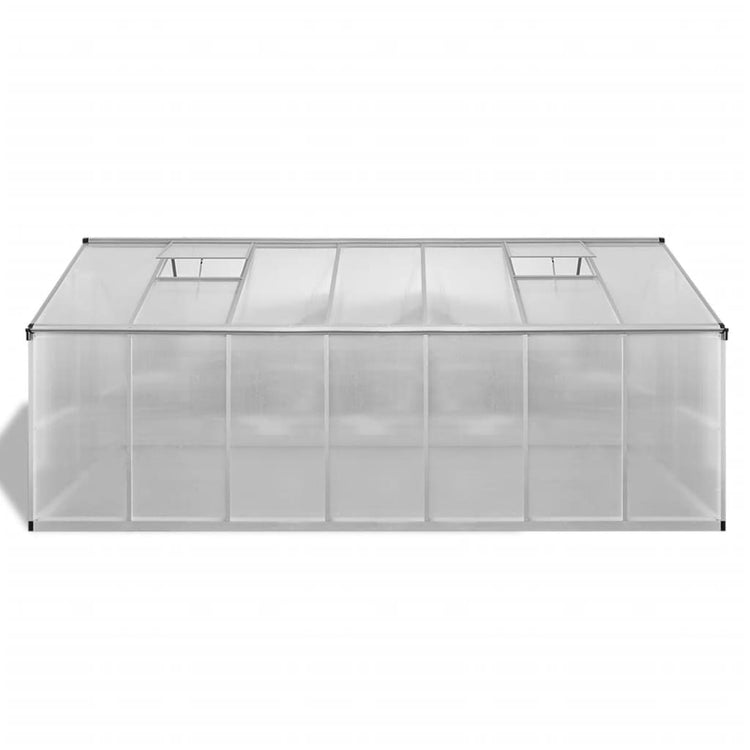 Vidaxl tuinkas 10,53 m² aluminium renforcé