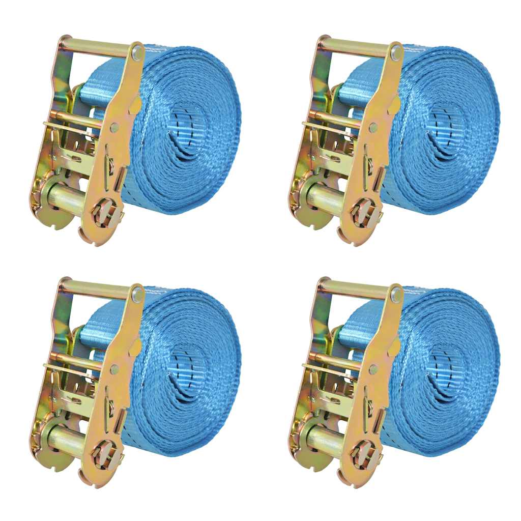 Pneus de gamme de vidaxl 2 tonnes 6mx38 mm bleu 4 pcs