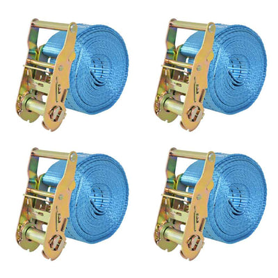 Pneus de gamme de vidaxl 2 tonnes 6mx38 mm bleu 4 pcs