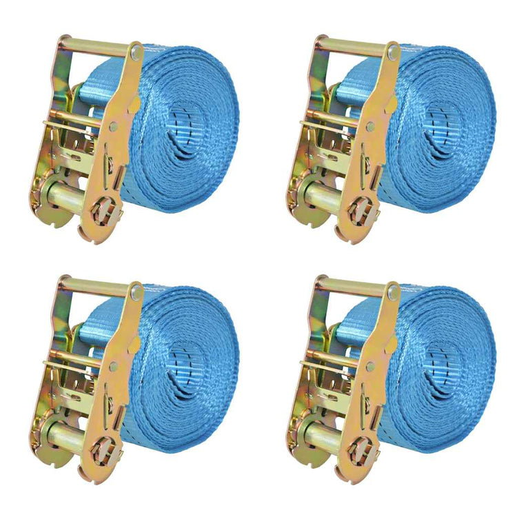 Pneus de gamme de vidaxl 2 tonnes 6mx38 mm bleu 4 pcs