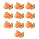 Pneus de gamme de vidaxl 0,4 tonne 6 mx25 mm orange 10 pcs