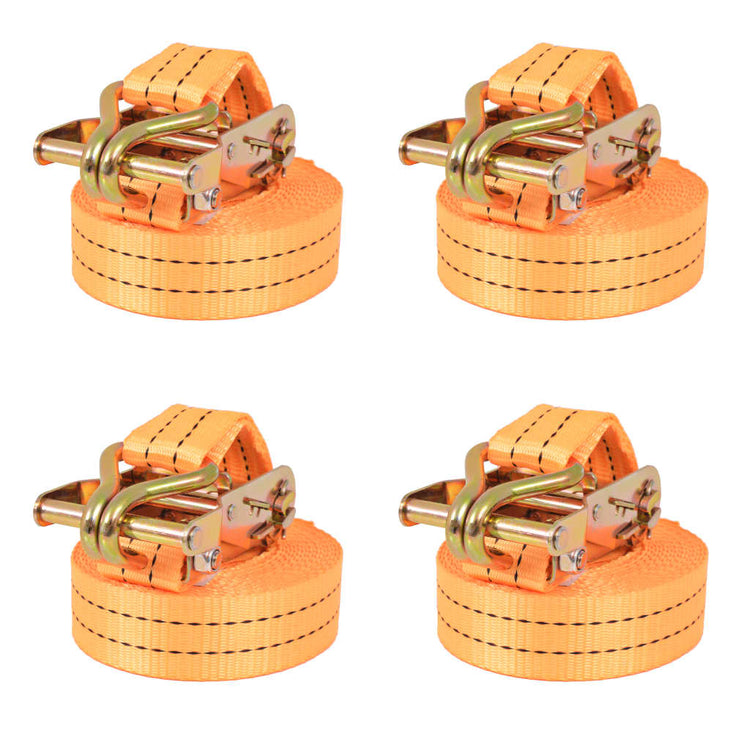 Pneus de gamme de vidaxl 1 tonnes 6mx38 mm orange 4 pcs