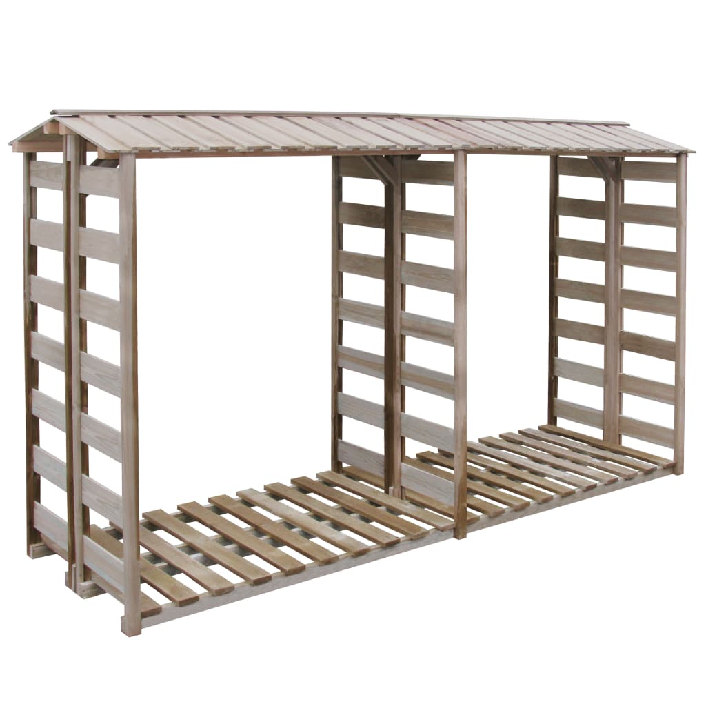 Stockage de bois de chauffage Vidaxl 300x90x176 cm Pine imprégnée