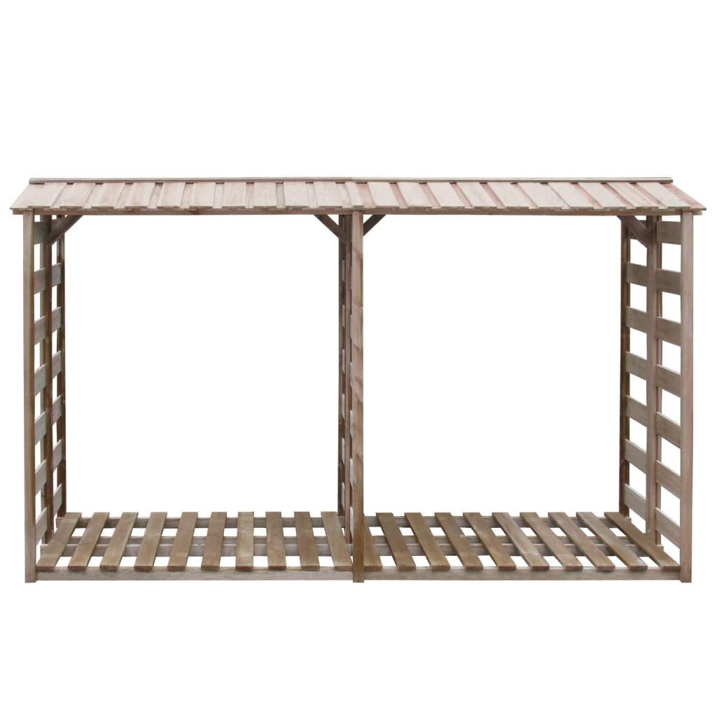 Stockage de bois de chauffage Vidaxl 300x90x176 cm Pine imprégnée
