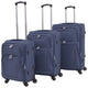 Vidaxl Trolleyset Navy Blue 3 pièces