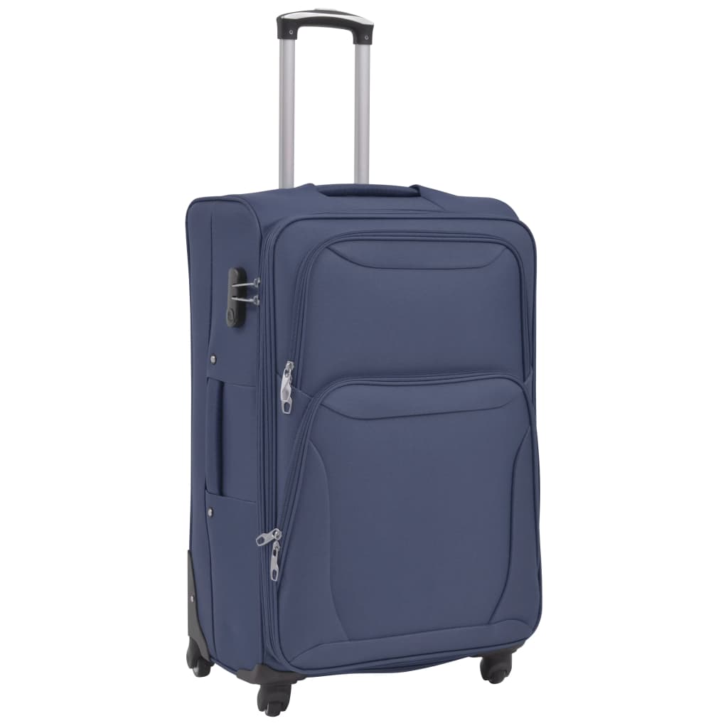 Vidaxl Trolleyset Navy Blue 3 pièces