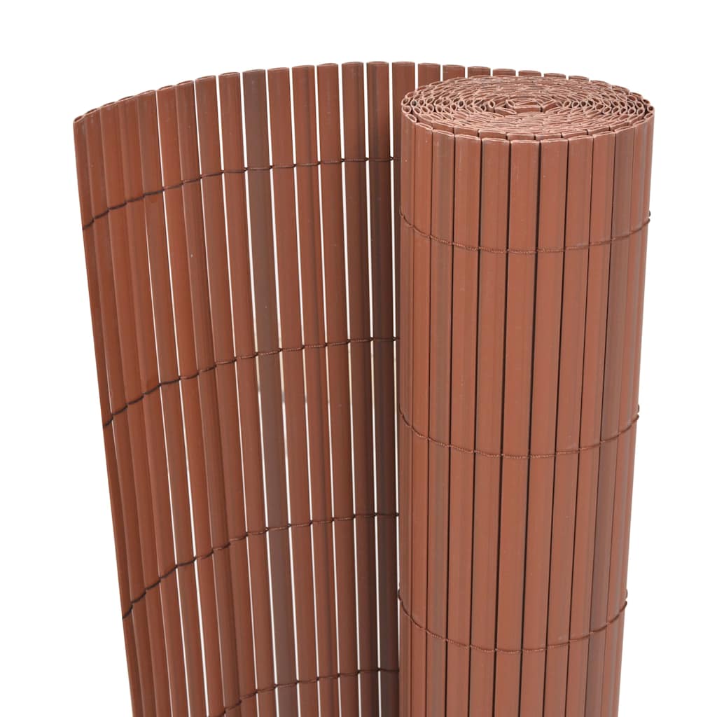 Vidaxx clôture de jardin marron 150 x 500 cm PVC