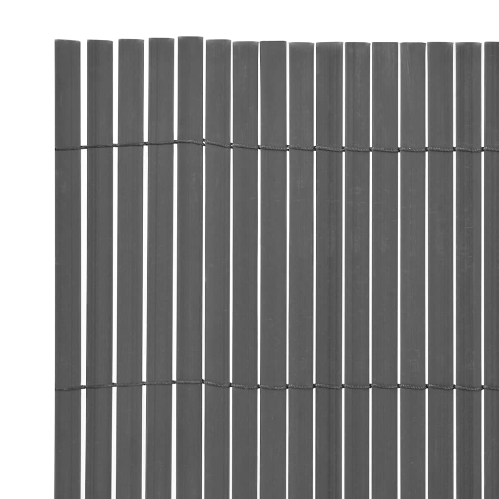 Vidaxx clôture de jardin double face 150x500 cm PVC gris
