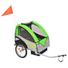 Vidaxl Bicycle Trailer 30 kg gris et vert
