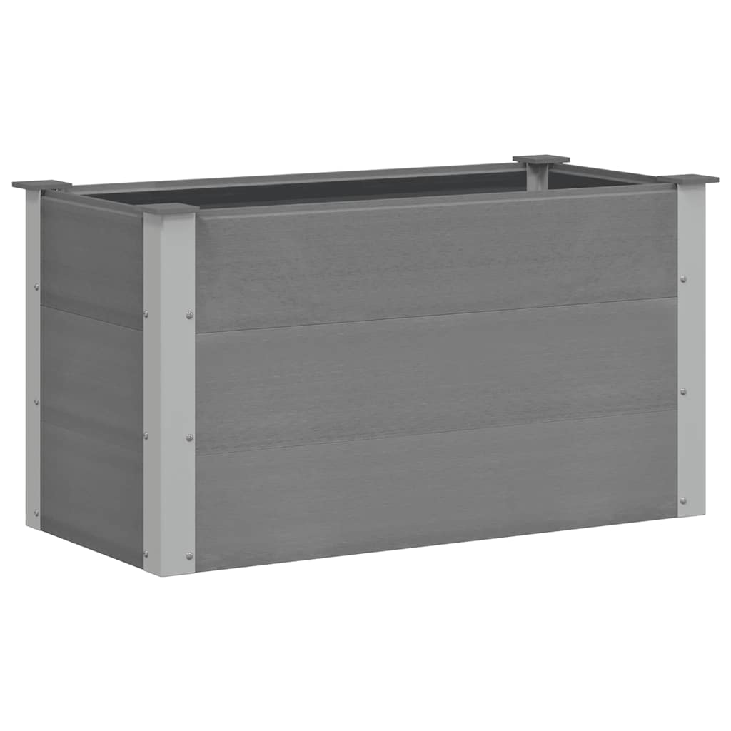 Vidaxl Planter surélevé 100x50x54 cm hkc gris
