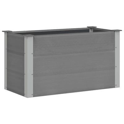 Vidaxl Planter surélevé 100x50x54 cm hkc gris