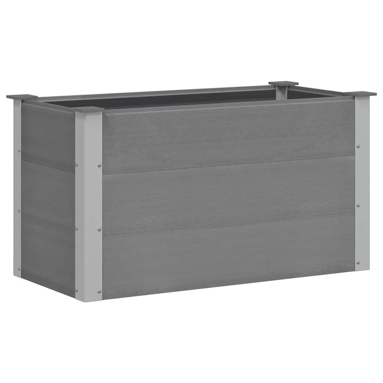 Vidaxl Planter surélevé 100x50x54 cm hkc gris
