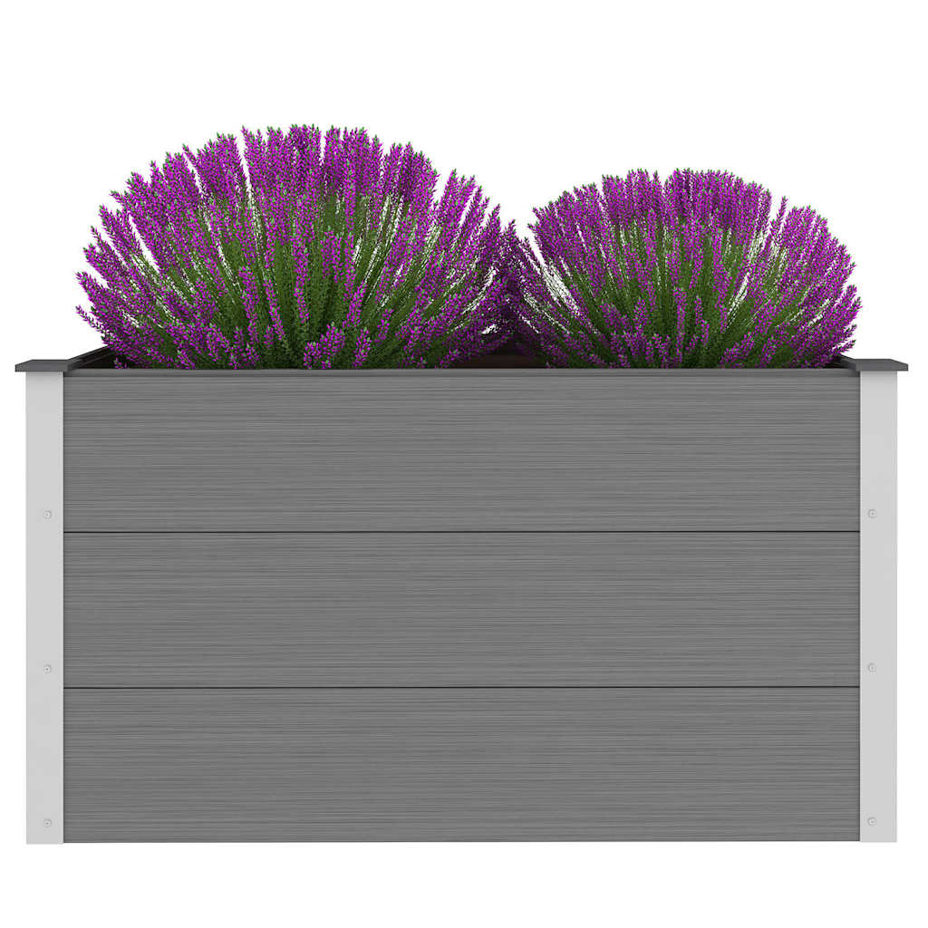 Vidaxl Planter surélevé 100x50x54 cm hkc gris