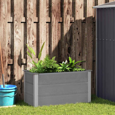 Vidaxl Planter surélevé 100x50x54 cm hkc gris
