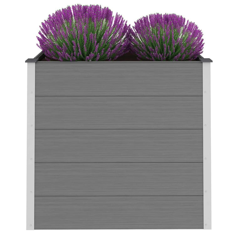 Boîte de planification Vidaxl surélevée 100x50x91 cm HKC Gray