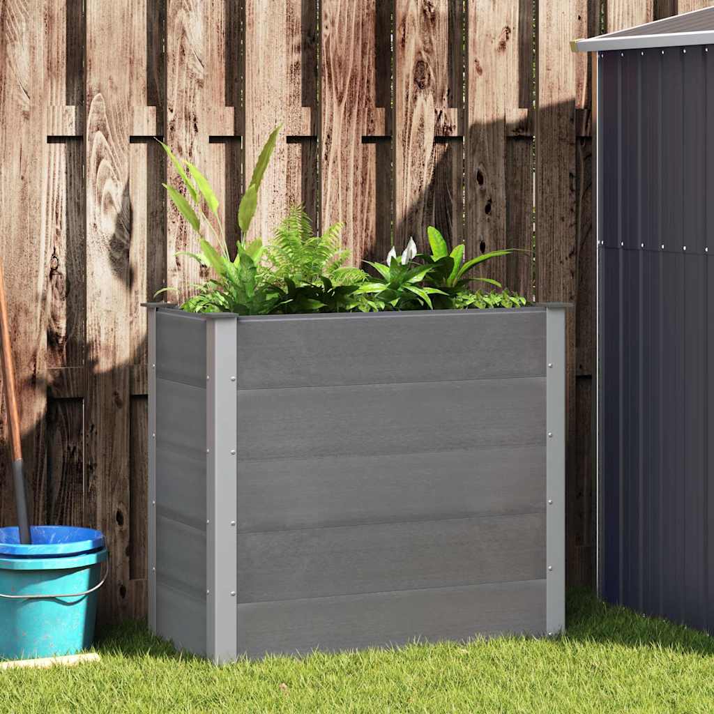 Boîte de planification Vidaxl surélevée 100x50x91 cm HKC Gray