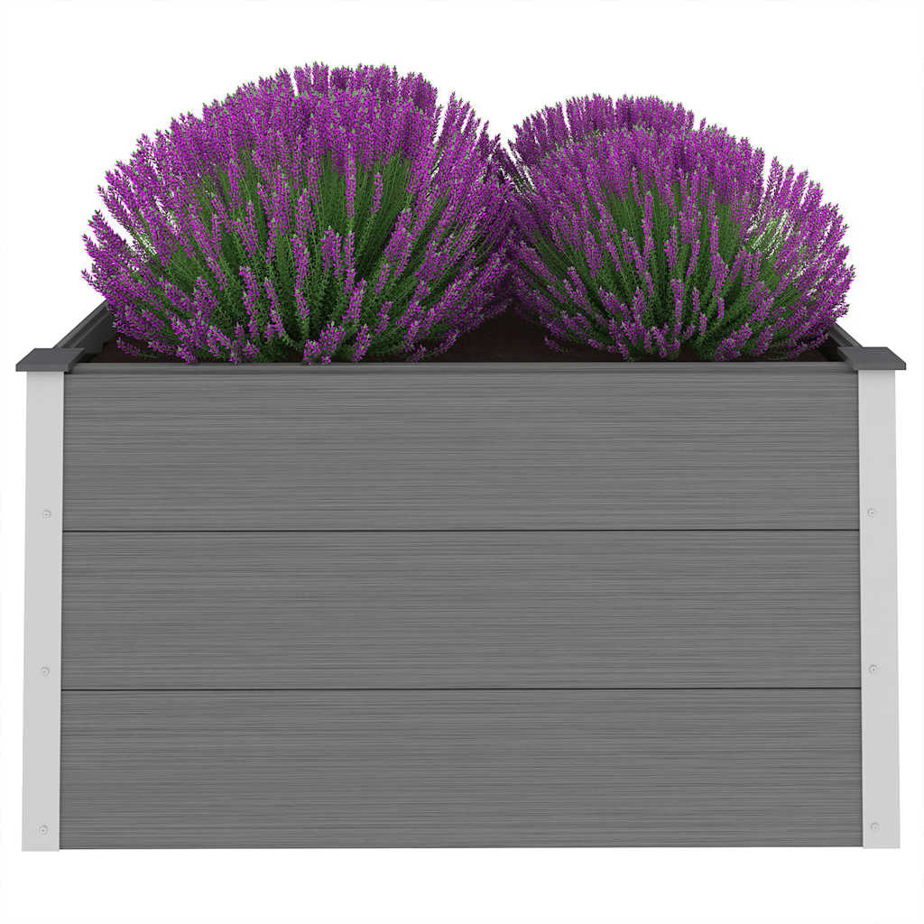 Vidaxl Planter surélevé 100x100x54 cm HKC Gray