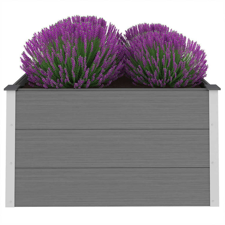 Vidaxl Planter surélevé 100x100x54 cm HKC Gray