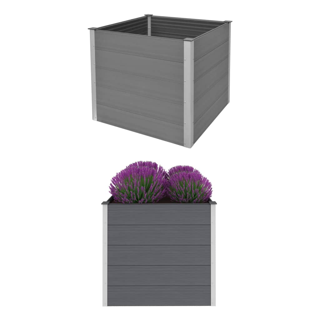 Vidaxl Planning Box Souget 100x100x91 cm hkc gris